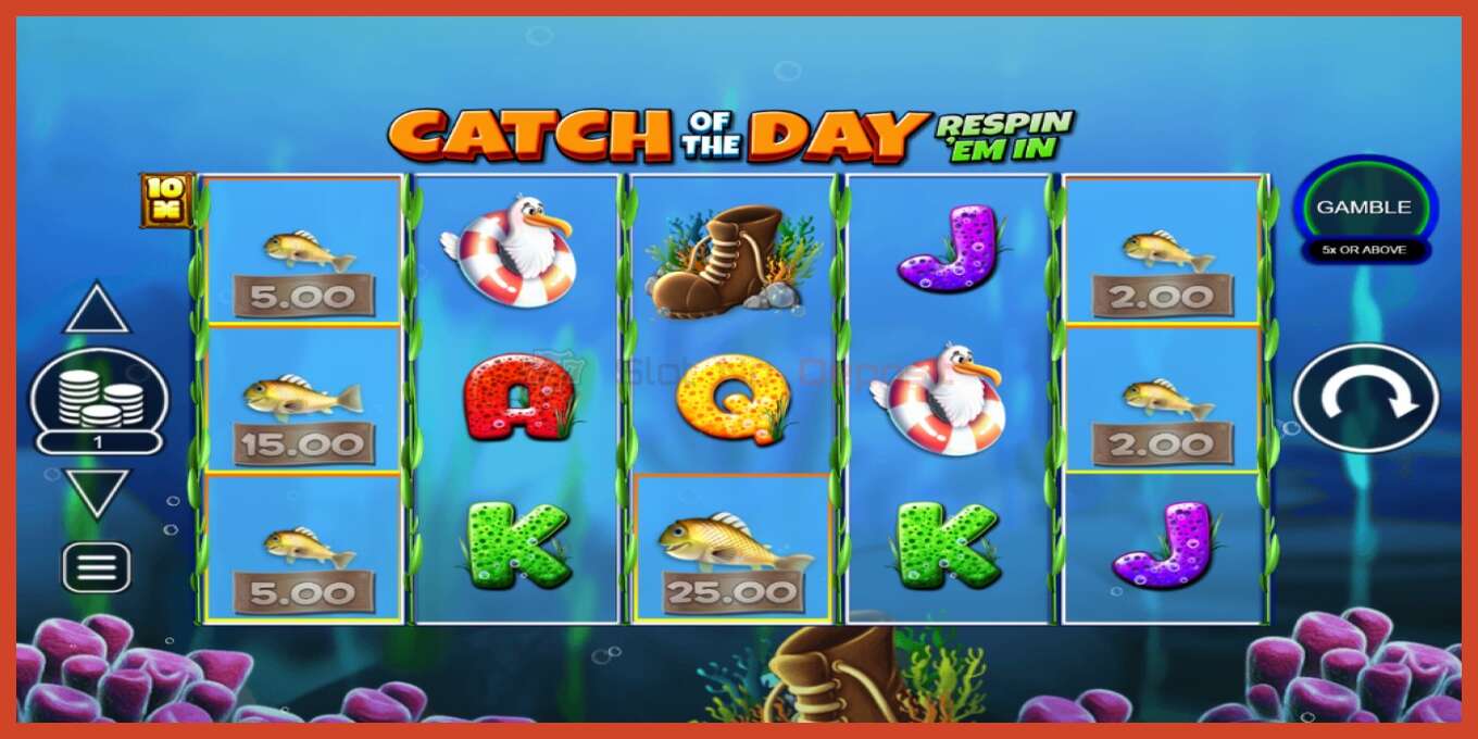 ஸ்லாட் ஸ்கிரீன்ஷாட்: Catch of the Day Respin Em In வைப்பு இல்லை, எண் - 2