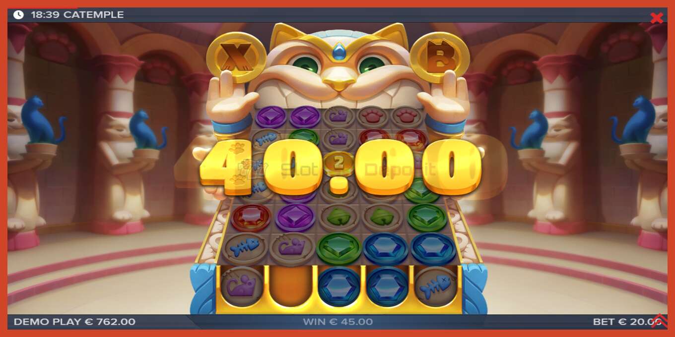 Slot screenshot: Catemple no deposit, number - 3