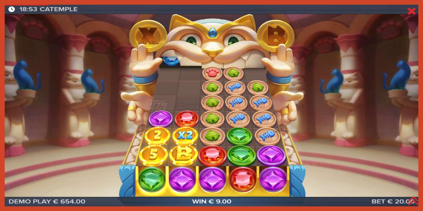 Slot screenshot: Catemple no deposit, number - 4