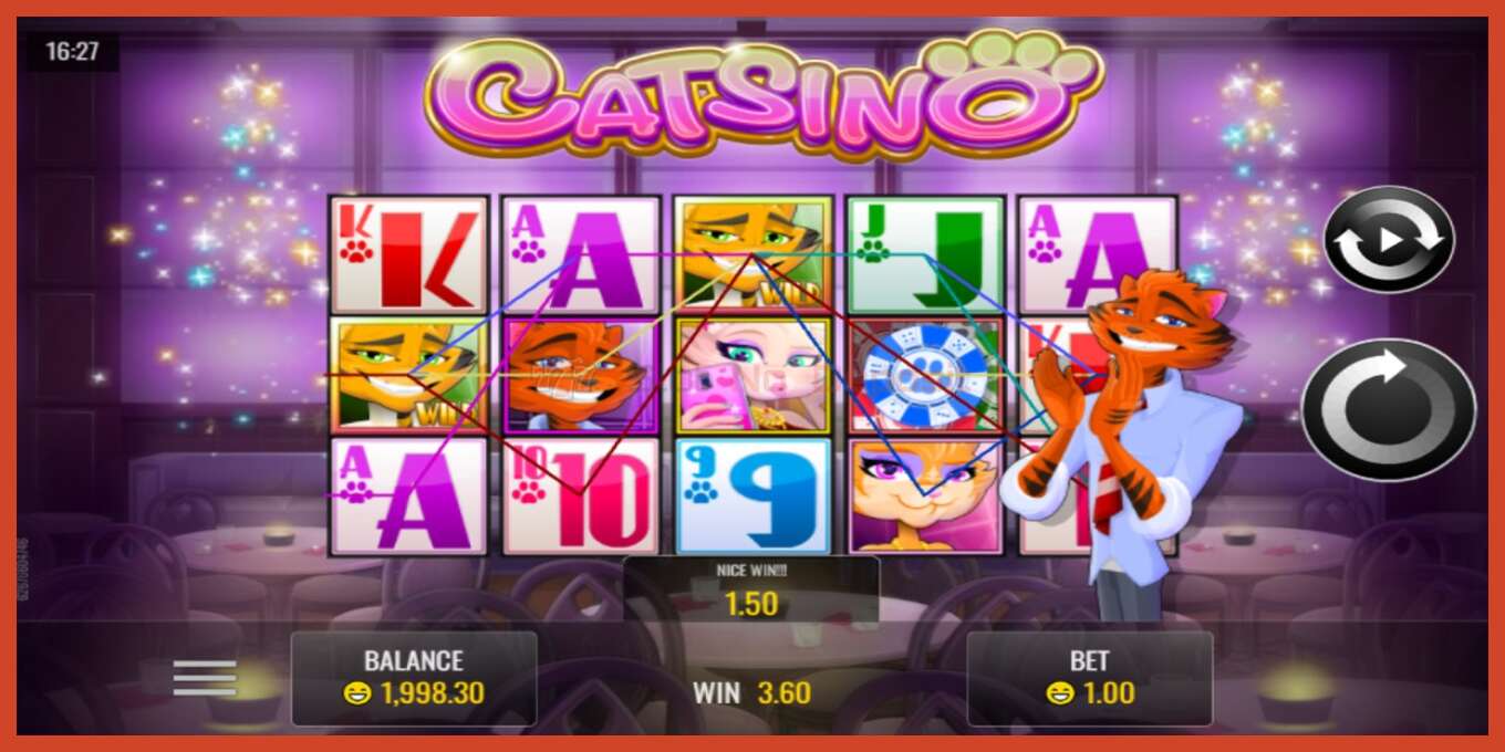 Slot screenshot: Catsino no deposit, number - 2