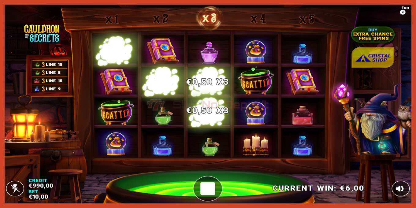 Schermafbeelding van slot: Cauldron of Secrets geen aanbetaling, nummer - 3