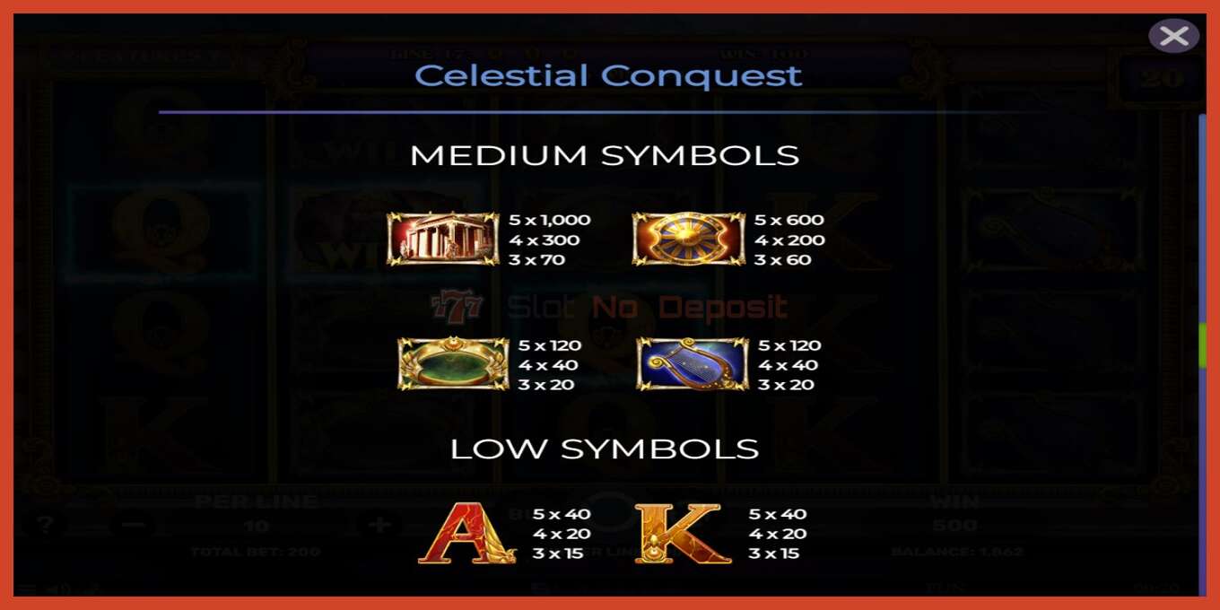 រូបថតអេក្រង់រន្ធ: Celestial Conquest គ្មានប្រាក់កក់, លេខ - 6