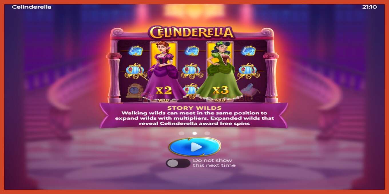 Slot තිර රුවක්: Celinderella තැන්පතු නැත, අංකය - 1