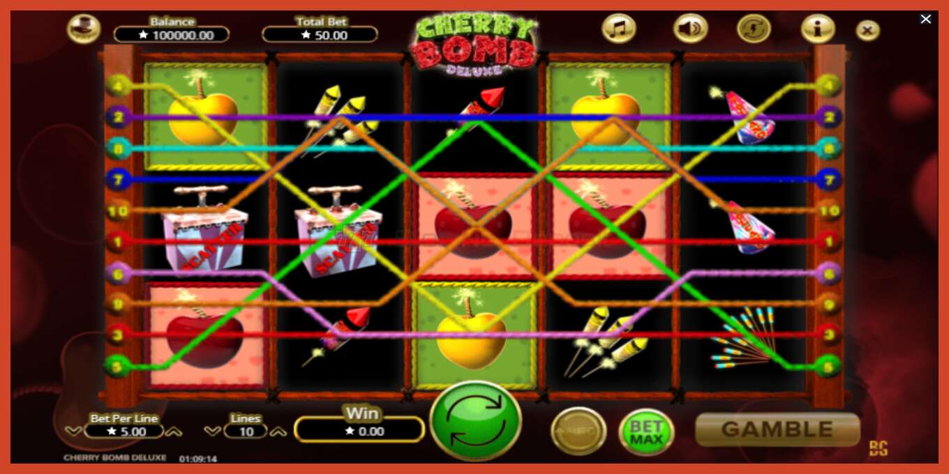 Slot screenshot: Cherry Bomb Deluxe no deposit, number - 3