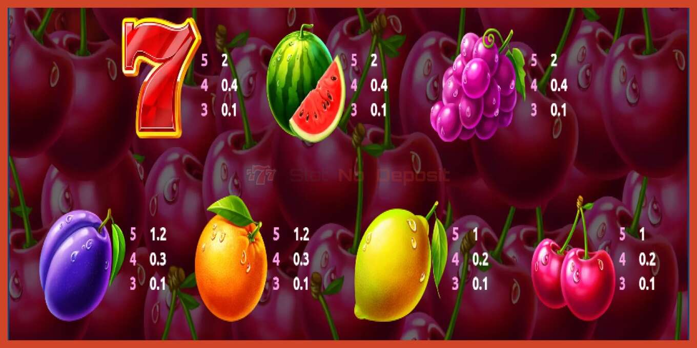 Slot screenshot: Cherry Boom no deposit, number - 3