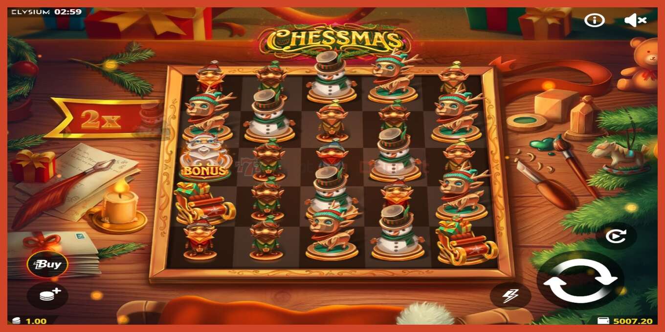 Slot screenshot: Chessmas no deposit, number - 2