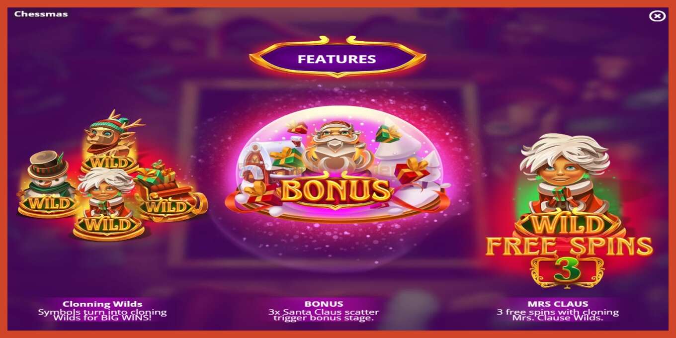 Slot screenshot: Chessmas no deposit, number - 4