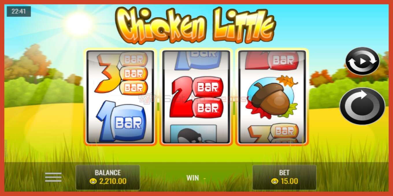 Slot screenshot: Chicken Little no deposit, number - 1