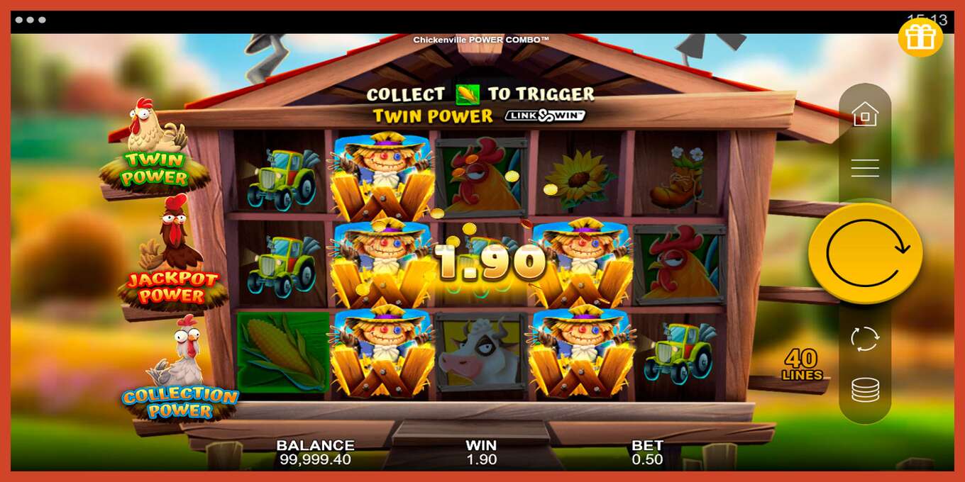 Schermafbeelding van slot: Chickenville Power Combo geen aanbetaling, nummer - 2