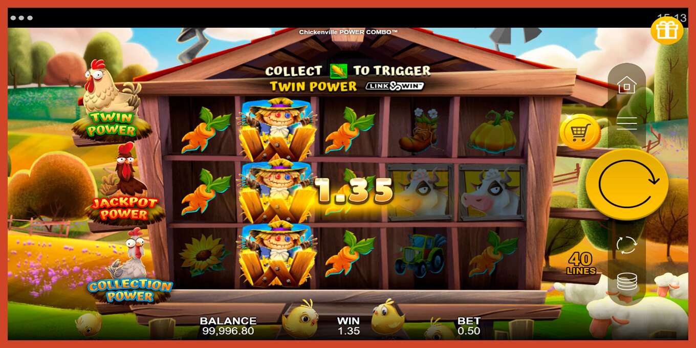 Schermafbeelding van slot: Chickenville Power Combo geen aanbetaling, nummer - 4