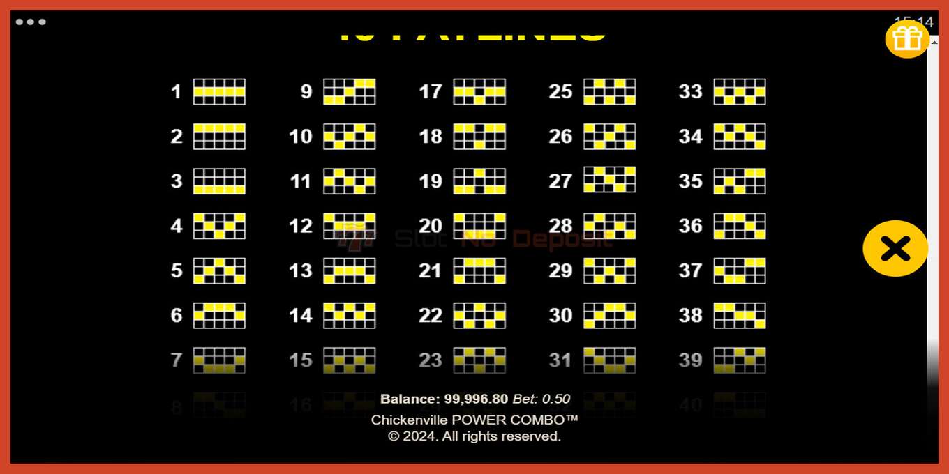 Schermafbeelding van slot: Chickenville Power Combo geen aanbetaling, nummer - 7