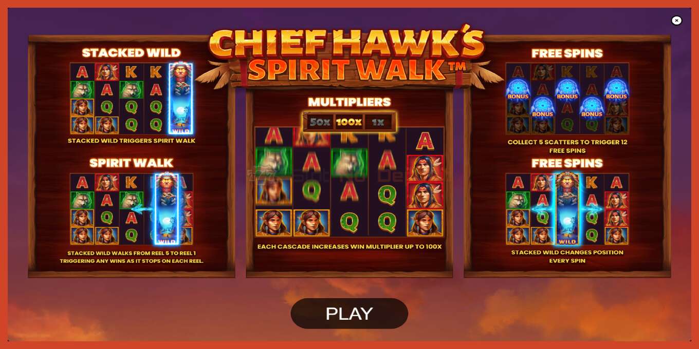 Lizdų ekrano kopija: Chief Hawk’s Spirit Walk jokio užstato, numerį - 1