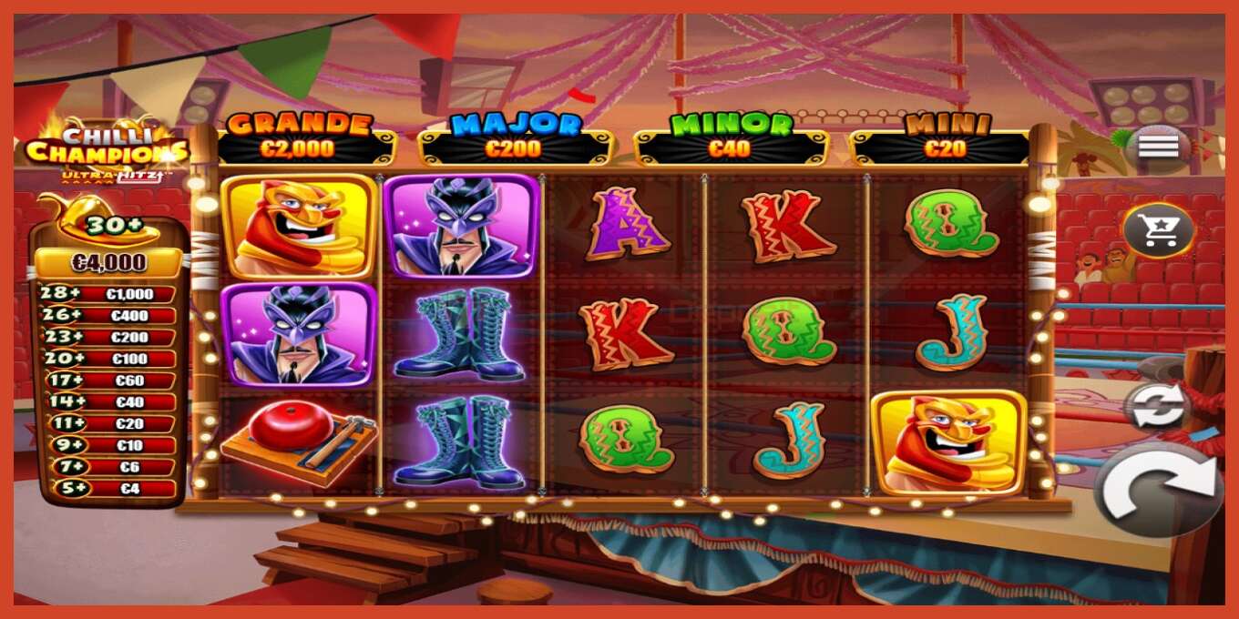 Slot screenshot: Chilli Champions UltraHitz no deposit, number - 1