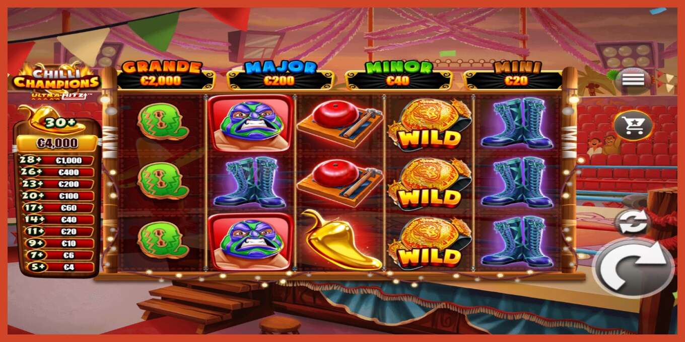 Slot screenshot: Chilli Champions UltraHitz no deposit, number - 2