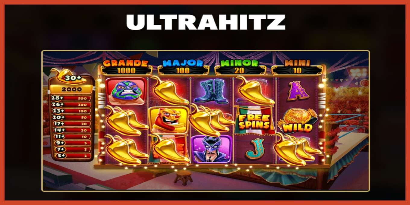 Slot screenshot: Chilli Champions UltraHitz no deposit, number - 4