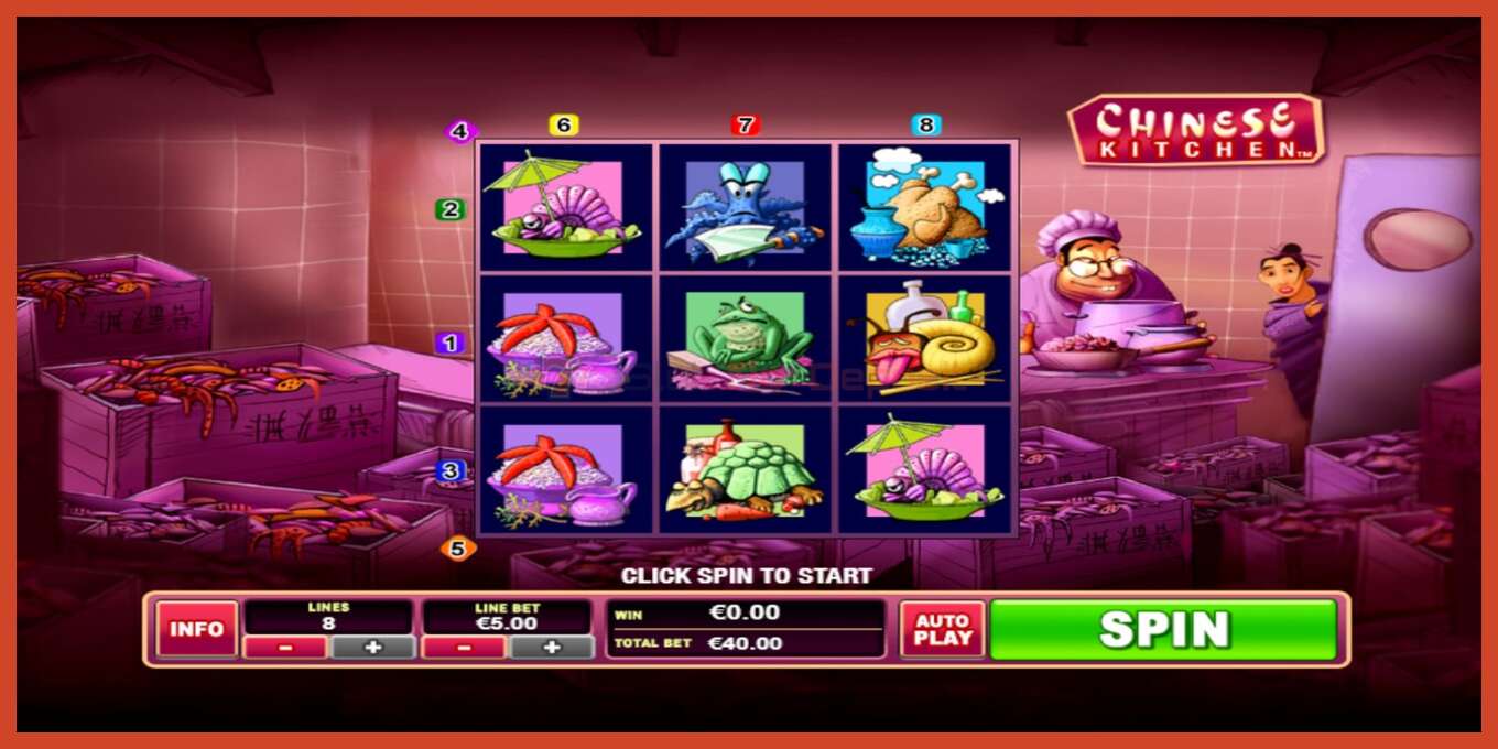 Slot screenshot: Chinese Kitchen no deposit, number - 1