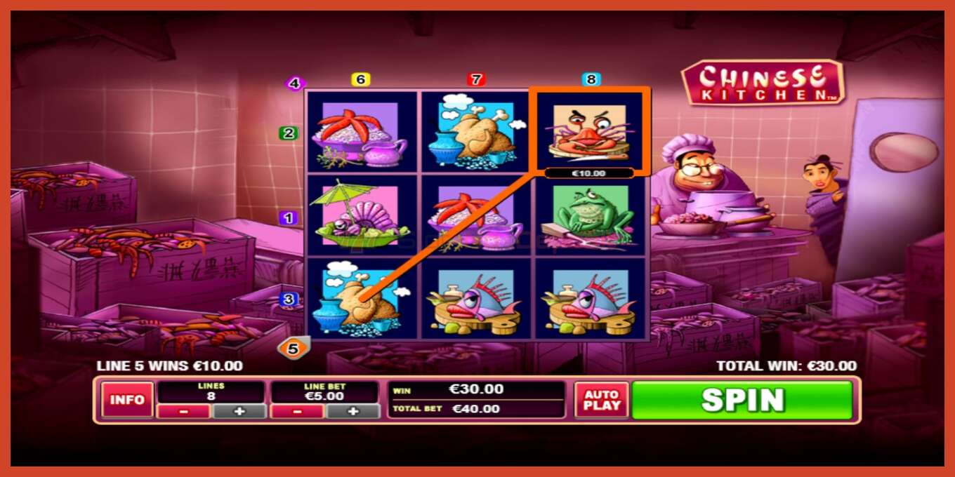 Slot screenshot: Chinese Kitchen no deposit, number - 2