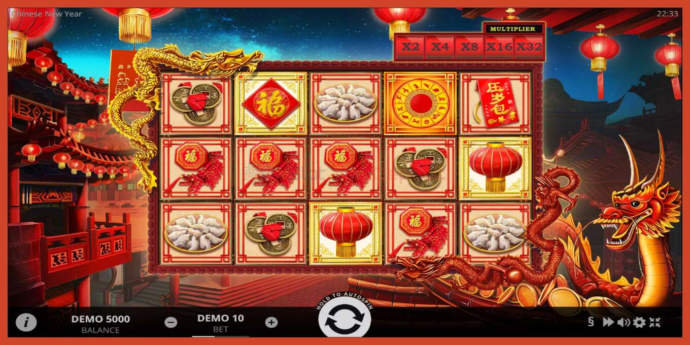 Slot screenshot: Chinese New Year no deposit, number - 1