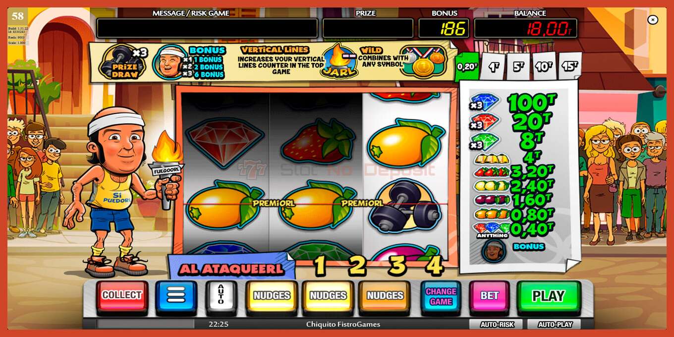 Slot screenshot: Chiquito FistroGames no deposit, number - 2