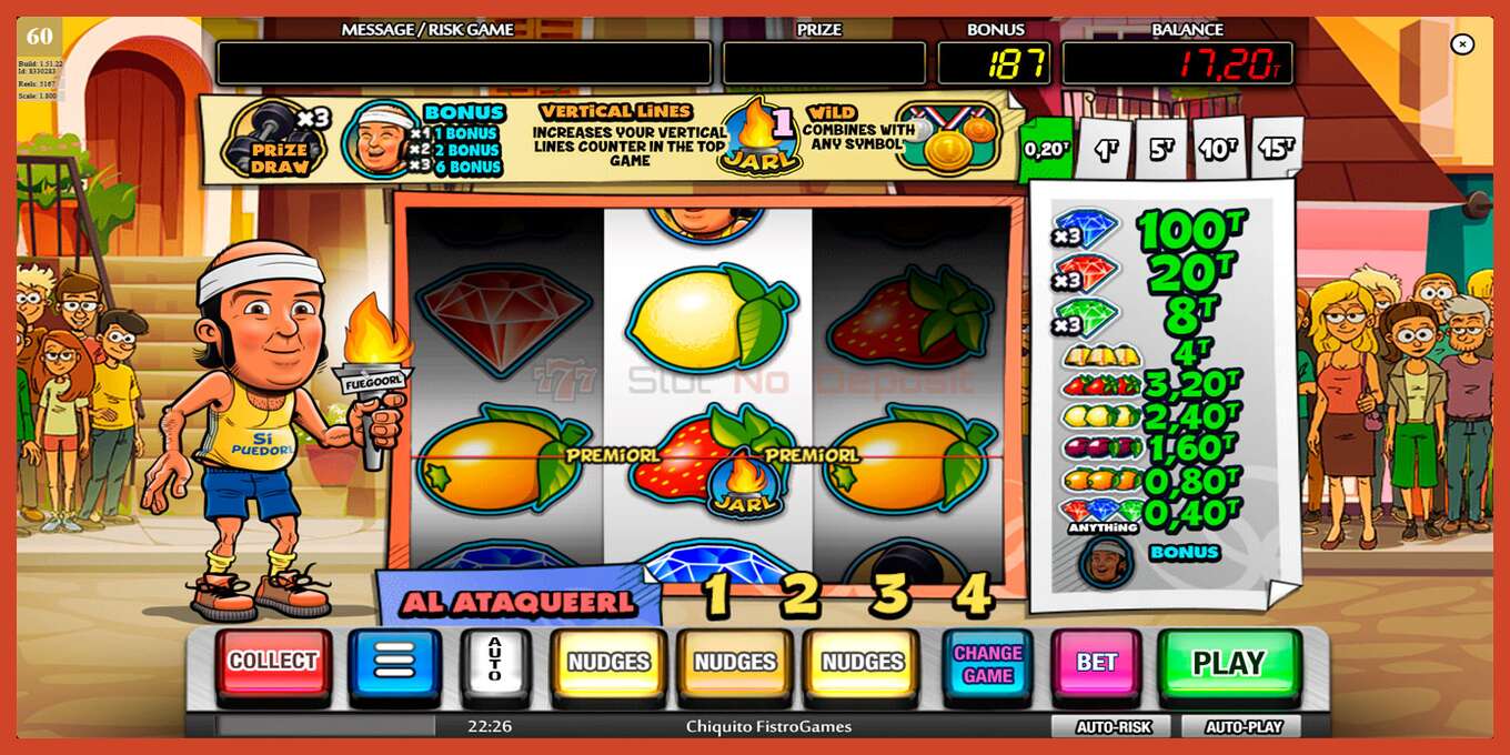 Slot screenshot: Chiquito FistroGames no deposit, number - 3