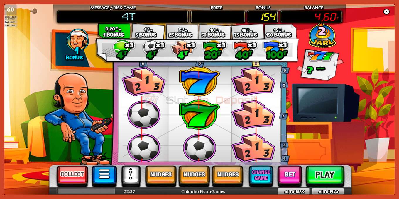 Slot screenshot: Chiquito FistroGames no deposit, number - 5