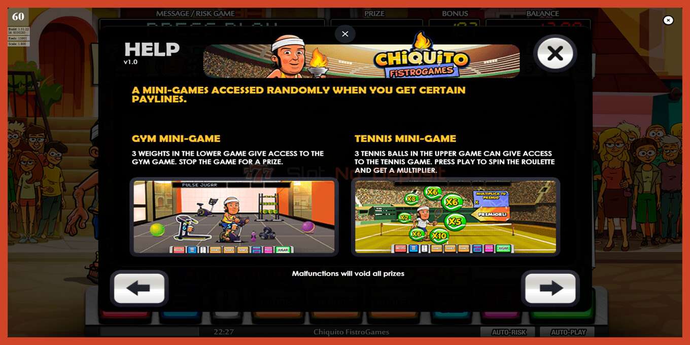 Slot screenshot: Chiquito FistroGames no deposit, number - 6