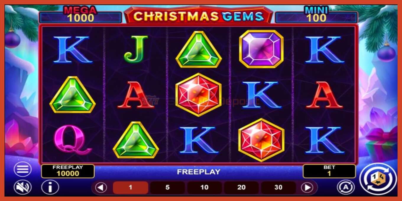 স্লট স্ক্রিনশট: Christmas Gems Hold & Win কোন আমানত, সংখ্যা - 2