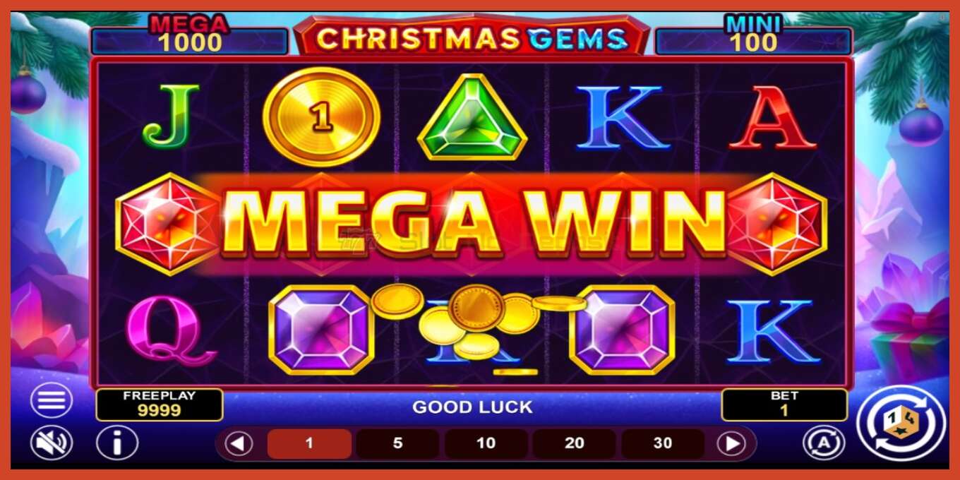 স্লট স্ক্রিনশট: Christmas Gems Hold & Win কোন আমানত, সংখ্যা - 3