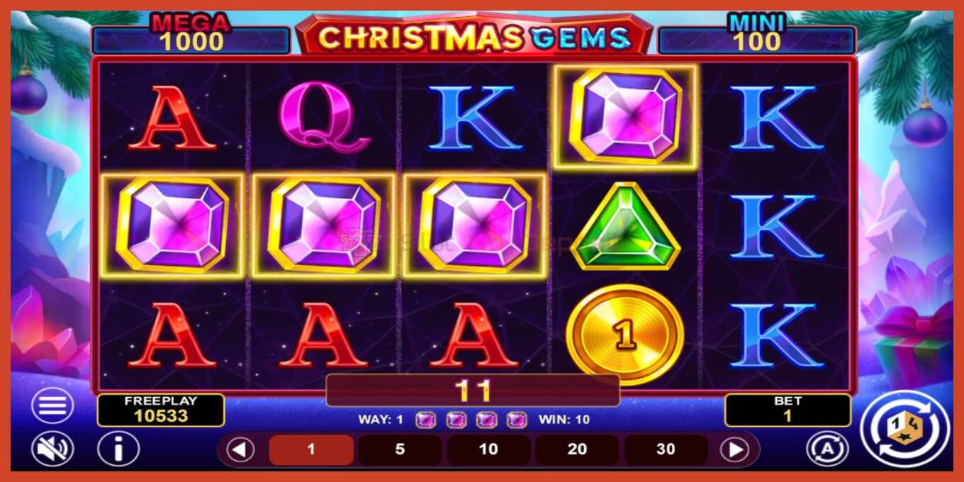 স্লট স্ক্রিনশট: Christmas Gems Hold & Win কোন আমানত, সংখ্যা - 4