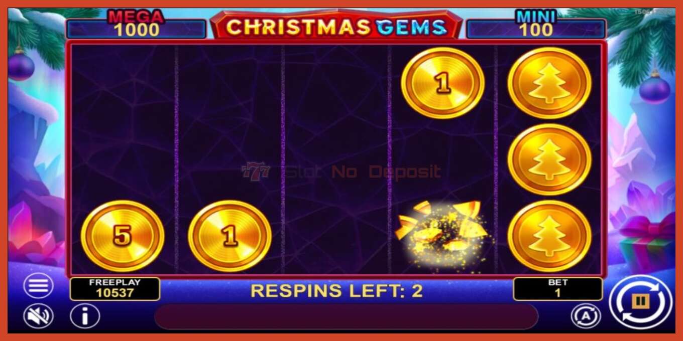 স্লট স্ক্রিনশট: Christmas Gems Hold & Win কোন আমানত, সংখ্যা - 5