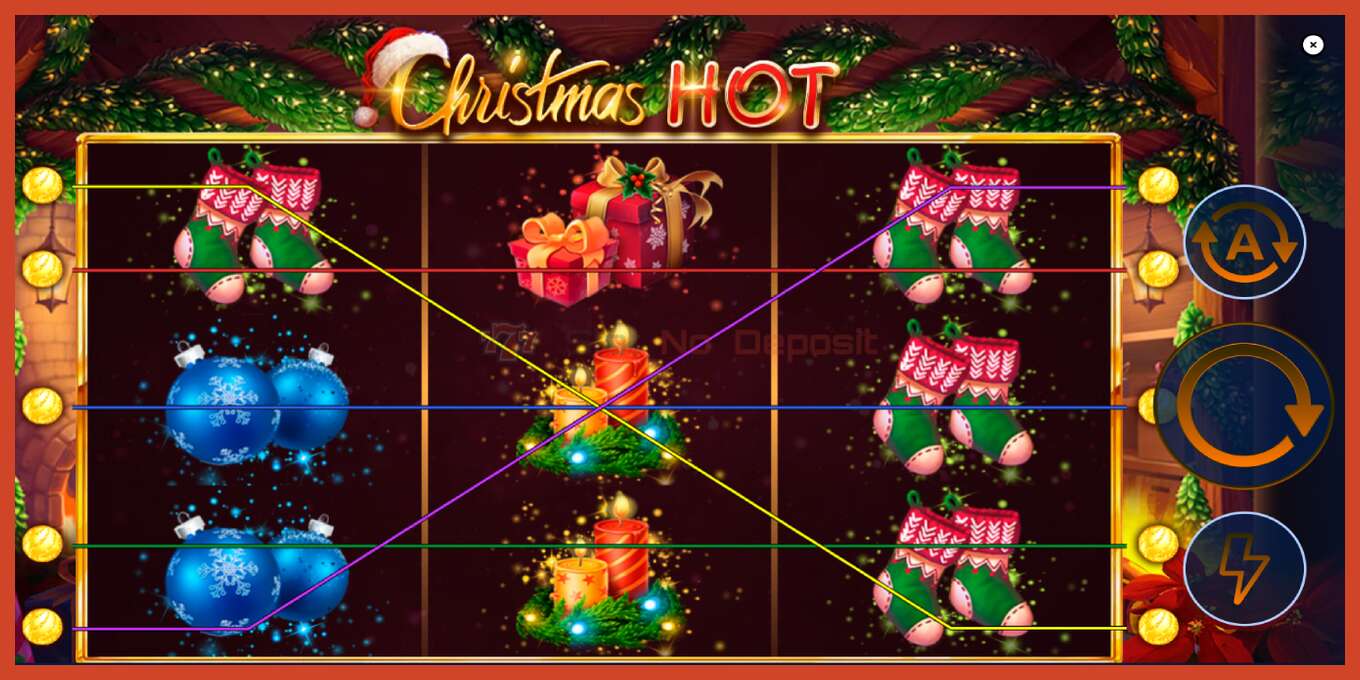 צילום מסך של חריץ: Christmas Hot ללא פיקדון, מִספָּר - 1