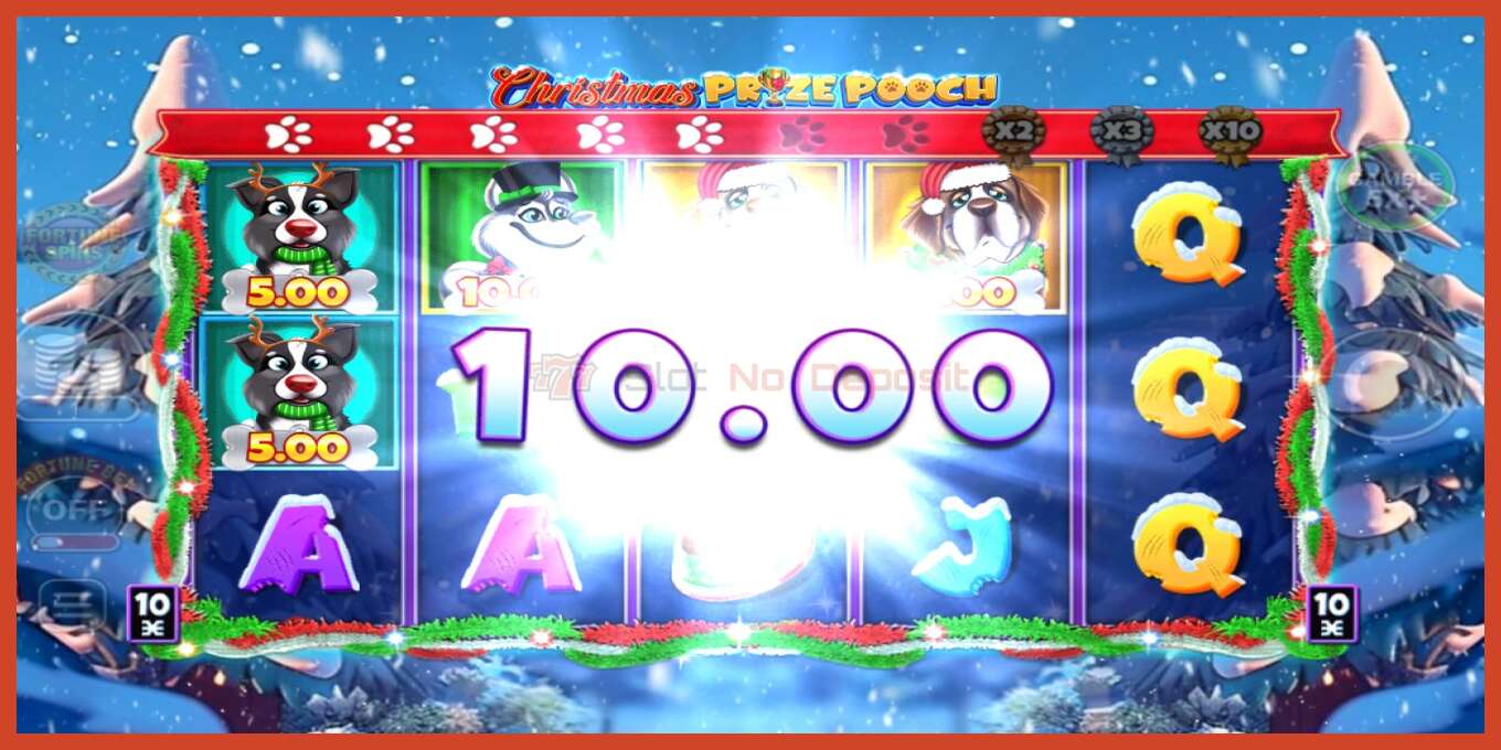 Slot screenshot: Christmas Prize Pooch no deposit, number - 2