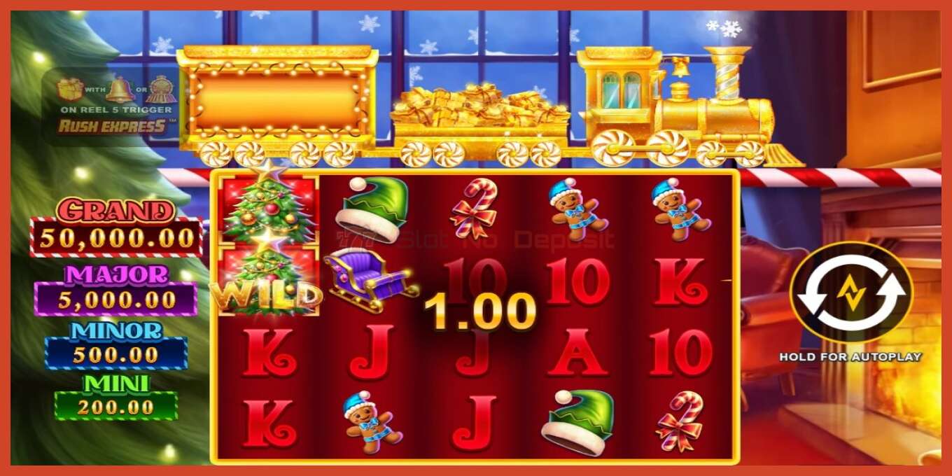 Slot screenshot: Christmas Rush Express no deposit, number - 2