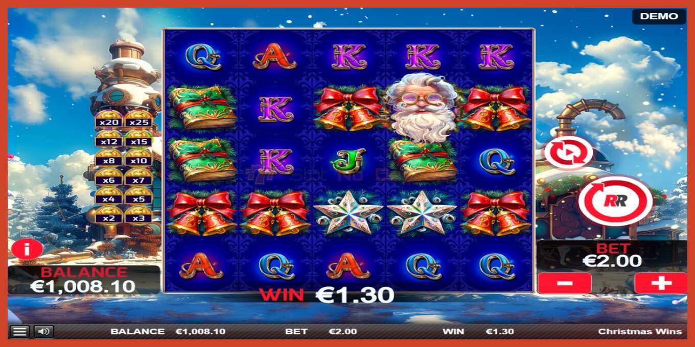 Slot screenshot: Christmas Wins no deposit, number - 2