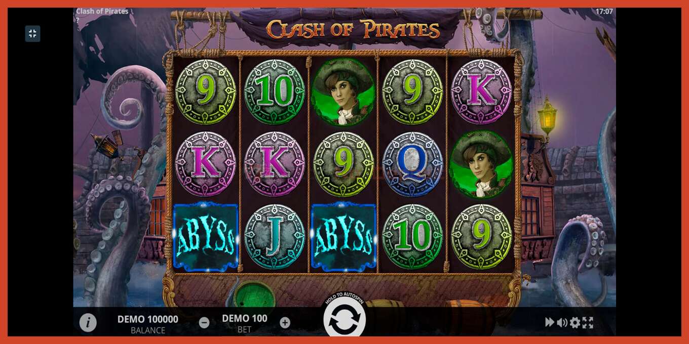 Slot screenshot: Clash of Pirates no deposit, number - 1