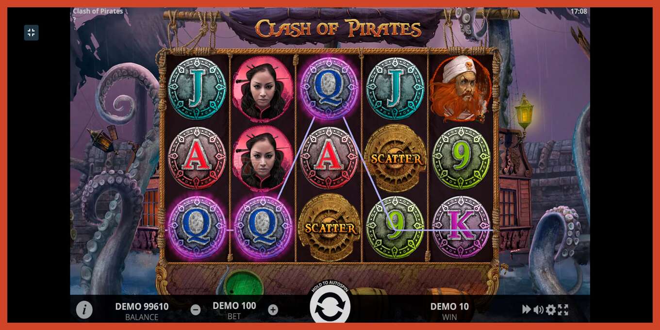 Slot screenshot: Clash of Pirates no deposit, number - 2