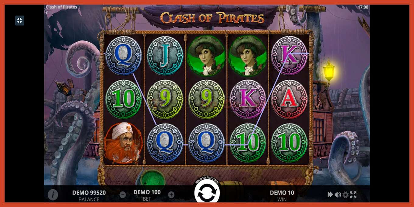 Slot screenshot: Clash of Pirates no deposit, number - 3