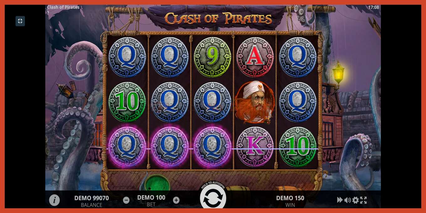 Slot screenshot: Clash of Pirates no deposit, number - 4