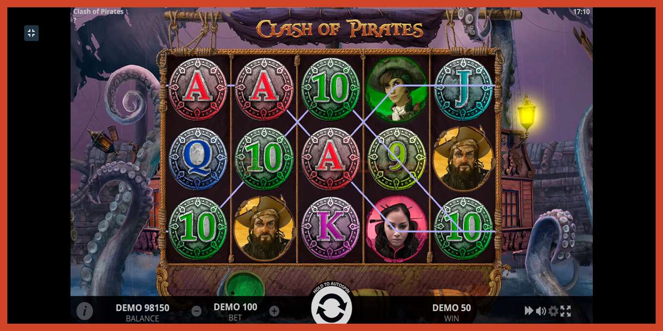 Slot screenshot: Clash of Pirates no deposit, number - 7