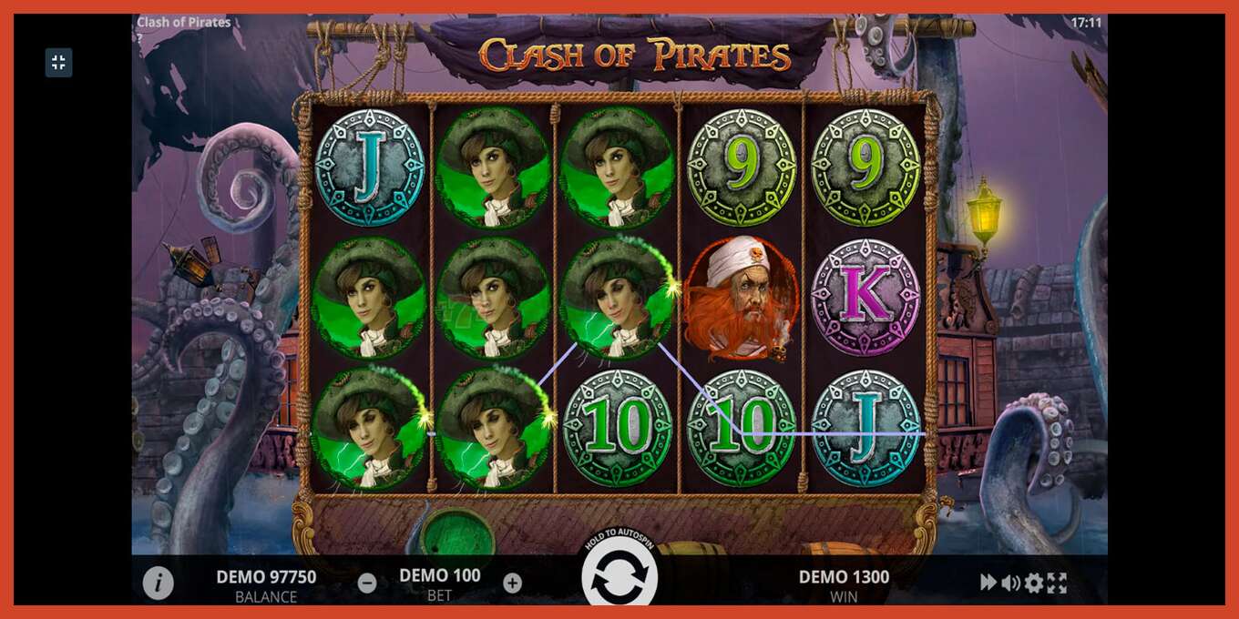 Slot screenshot: Clash of Pirates no deposit, number - 9