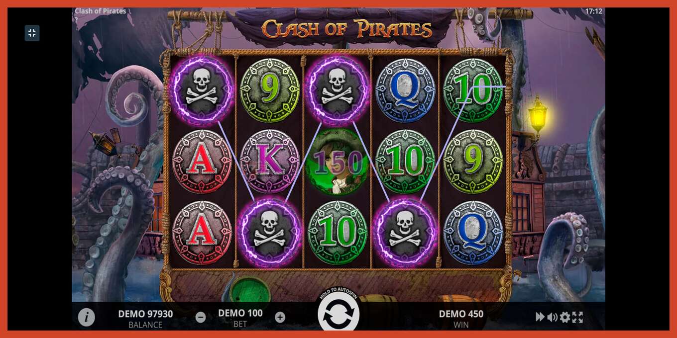 Slot screenshot: Clash of Pirates no deposit, number - 10