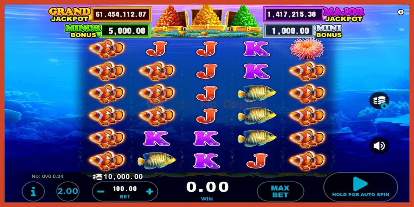 Slot screenshot: Clown Fish Treasure no deposit, number - 1