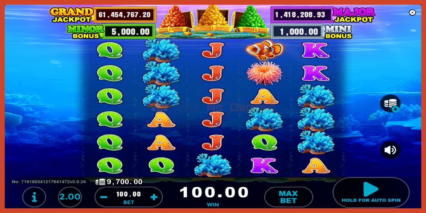 Slot screenshot: Clown Fish Treasure no deposit, number - 3