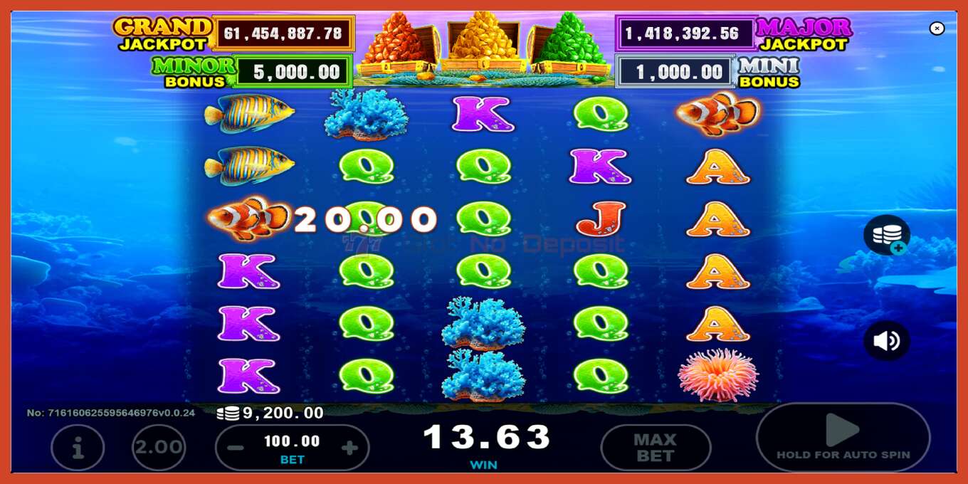 Slot screenshot: Clown Fish Treasure no deposit, number - 4