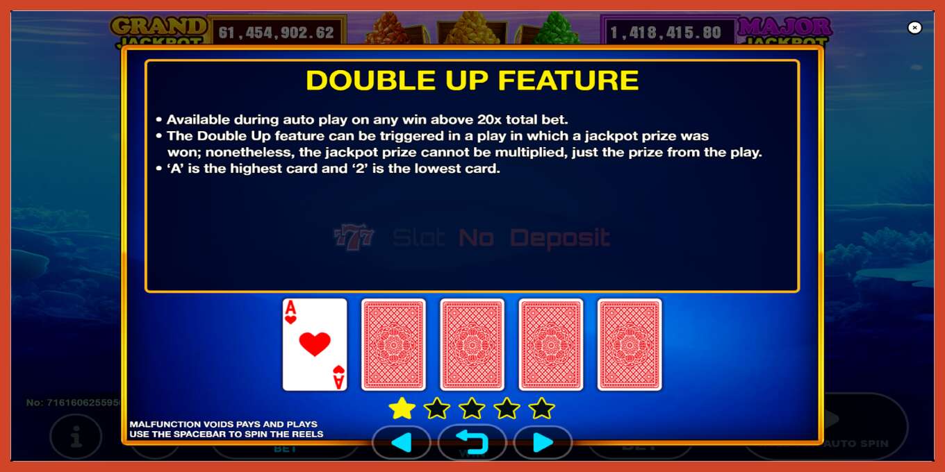 Slot screenshot: Clown Fish Treasure no deposit, number - 7