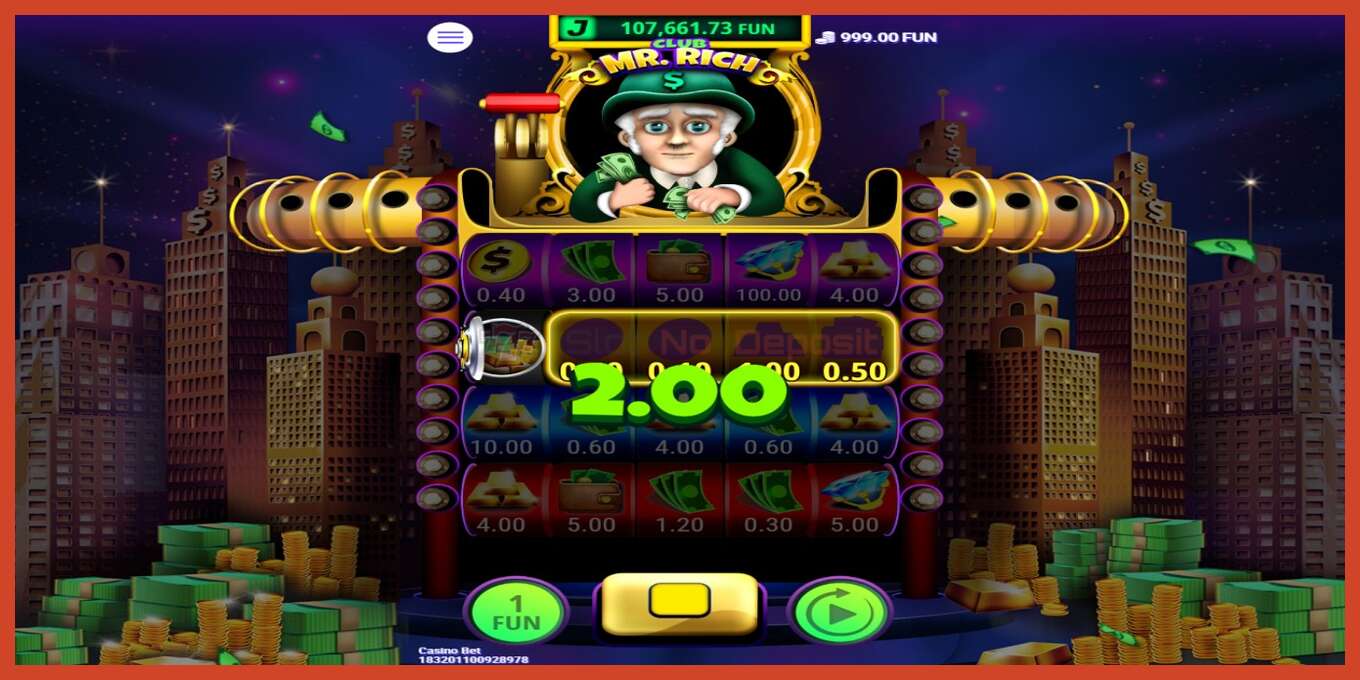 Tangkapan skrin slot: Club Mr. Rich tiada deposit, nombor - 3