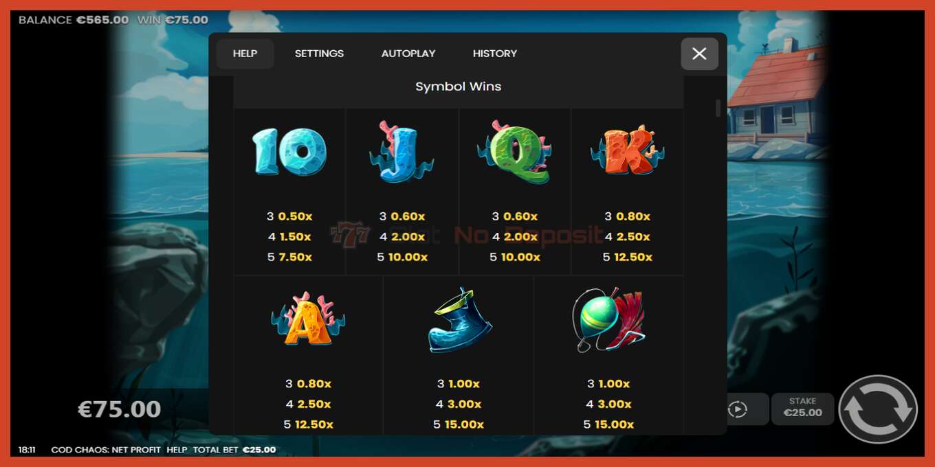 Slot screenshot: Cod Chaos: Net Profit no deposit, number - 5