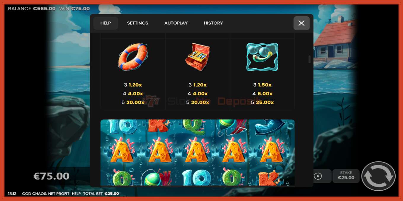 Slot screenshot: Cod Chaos: Net Profit no deposit, number - 6