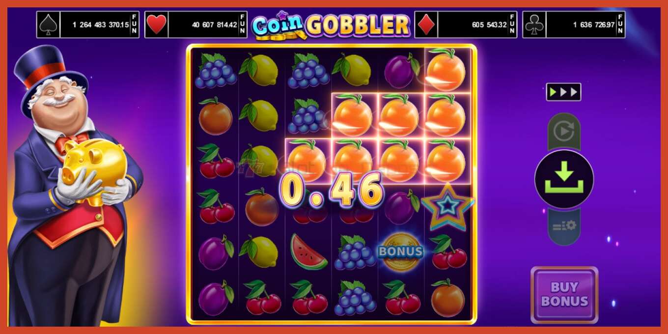 Captură de ecran pentru slot: Coin Gobbler fara depozit, număr - 3