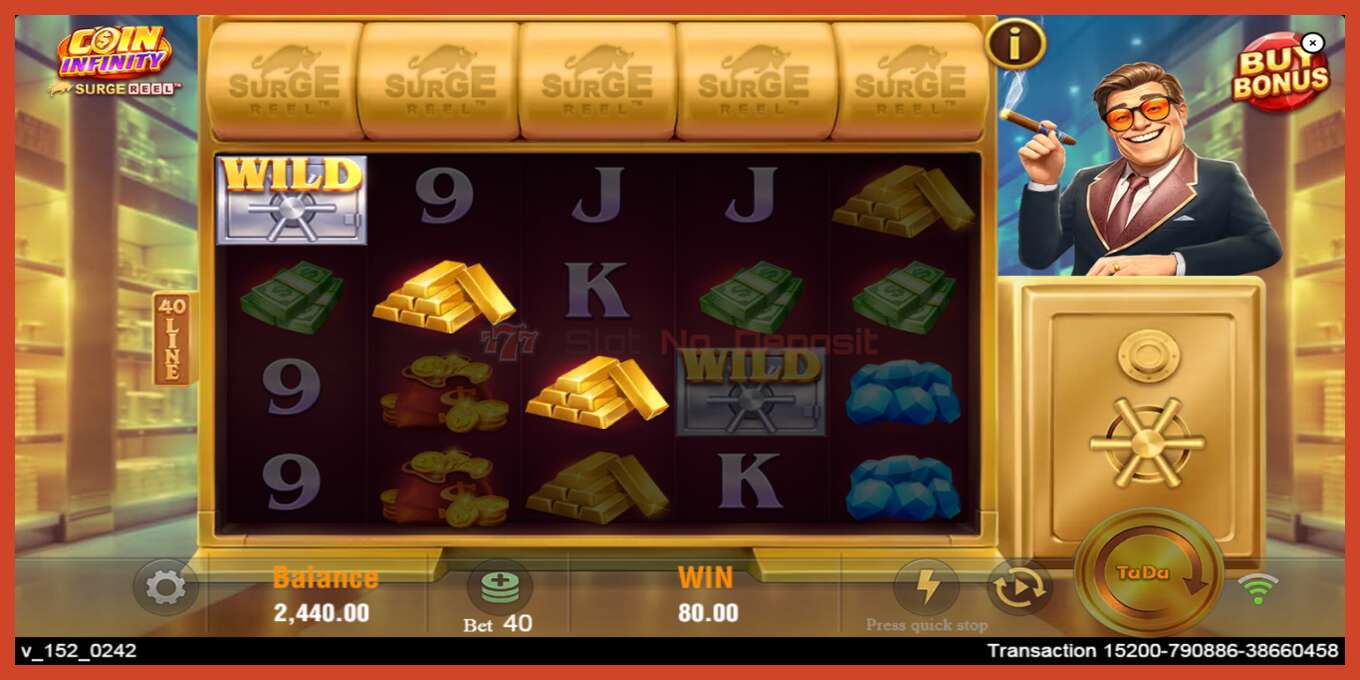 Slot screenshot: Coin Infinity Surge Reel no deposit, number - 5